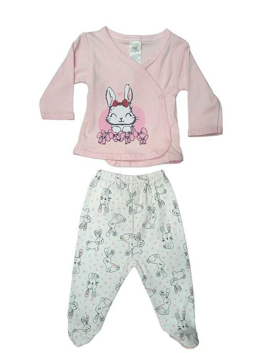 Kinder Baby Set For Girl Pink - Pink