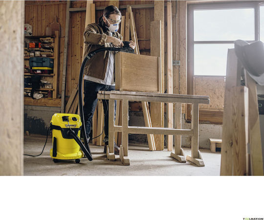 Karcher WD 3 P V-17/4/20 Staubsauger Flüssigkeiten / Feststoffe 1000W mit Kunststoff Behälter 17Es