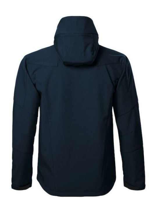 Malfini Men's Winter Softshell Jacket Waterproof and Windproof Navy Blue