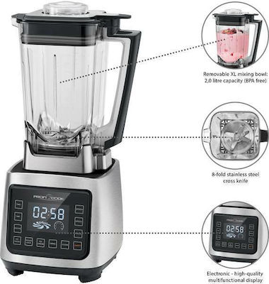 Profi Cook PC-UM 1127 Blender for Smoothies 2lt 2000W Inox