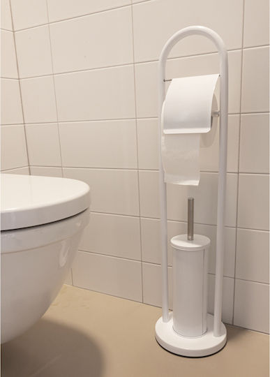 Alpina Appliances Metal Bathroom Accessory Set White 2pcs