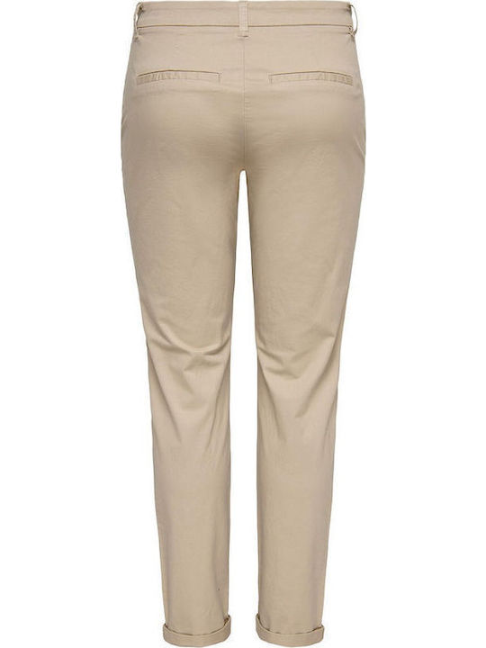 Damen Chino Hose Beige