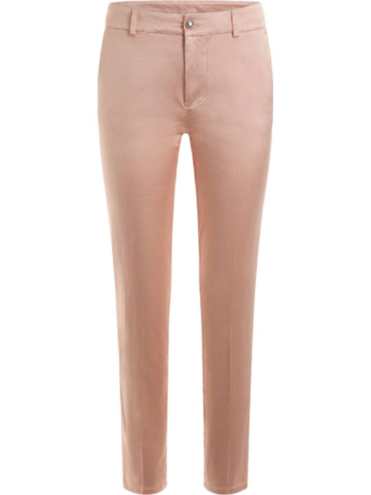 Zoe Damen Chino Hose in Schlanker Passform Rosa
