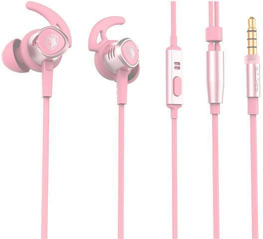 Sades Wings 20 Im Ohr Gaming-Headset mit Verbindung 3,5mm Rosa