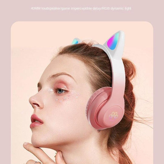 Cat STN28 Pro Безжични / Жични On Ear Слушалки с 15 часа Работа Розови