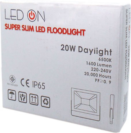QY-2502 Προβολέας LED 20W Ψυχρό Λευκό 6500K