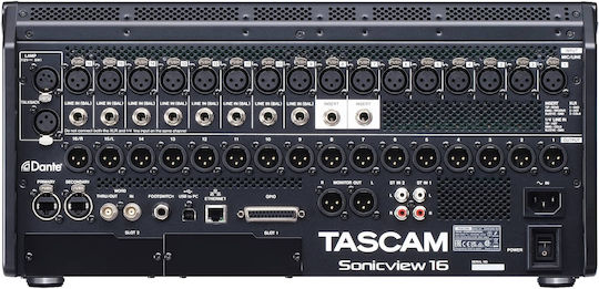 Tascam SonicView 16 Αυτοενισχυόμενη Ψηφιακή Κονσόλα 44 Καναλιών / 16 Εισόδους XLR