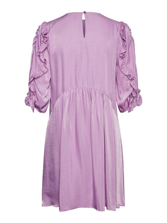Summer Mini Dress Purple