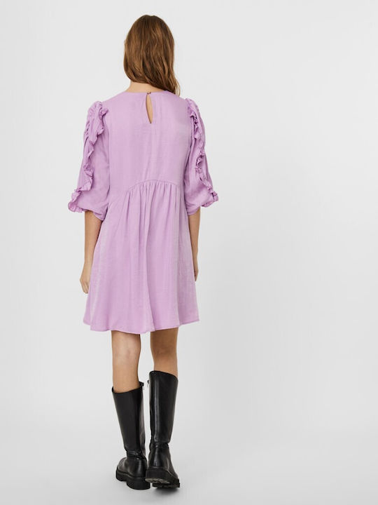 Summer Mini Dress Purple