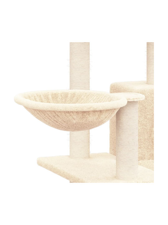 vidaXL Scratching Post Cat Trees Beige 4 levels 73x49x82cm