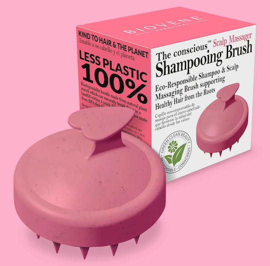 Biovene Essential Scalp Shampoo Brush Масажор за скалп Розов