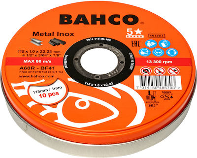 Bahco 391-T41_IM Slicer/Coarse Grater Disc Metal 115mm 1pcs