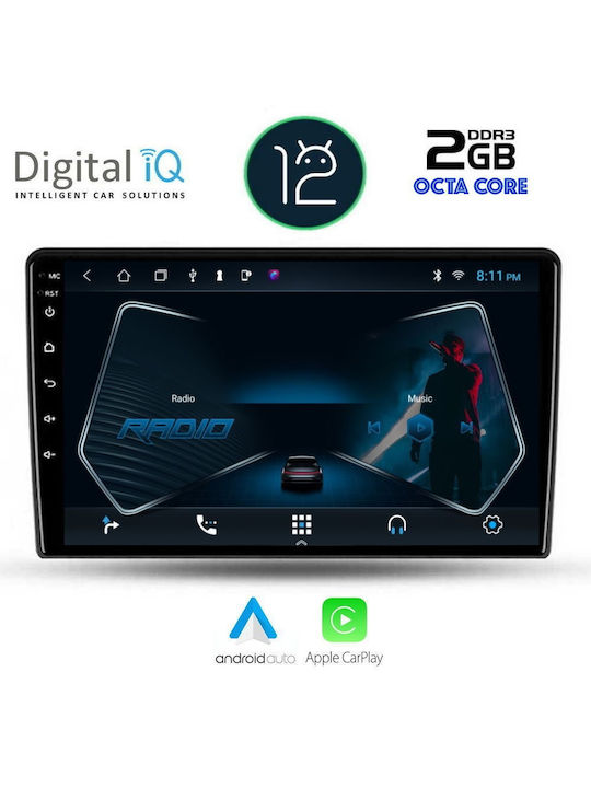 Digital IQ Car-Audiosystem für Kia Ceed 2009-2012 (Bluetooth/USB/AUX/WiFi/GPS/Apple-Carplay) mit Touchscreen 9"