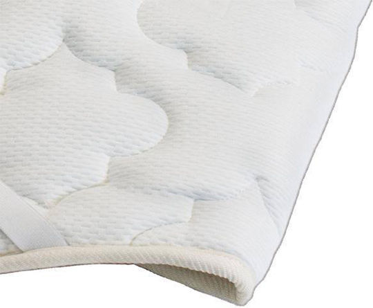 Elatirio Strom Ανώστρωμα Classic Ημίδιπλο Polyester με Λάστιχα Εφαρμογής 110x190x2εκ.