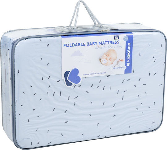 Kikka Boo Στρώμα Παρκοκρέβατου Bear with Me Blue 60cmx120cmx5cm