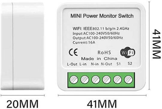 Aubess Intelligenter Schalter Wi-Fi 16A