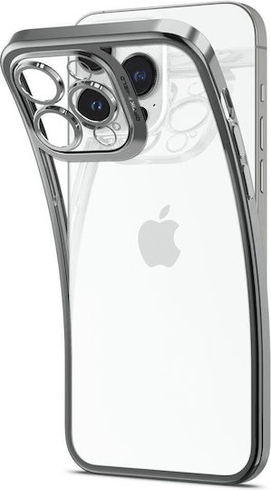 Spigen Optik Crystal Back Cover Σιλικόνης Chrome Gray (iPhone 14 Pro)