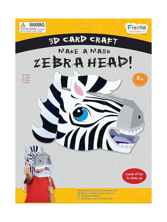 Carnaval Mască Față Zebra 3D - Zebra 3D