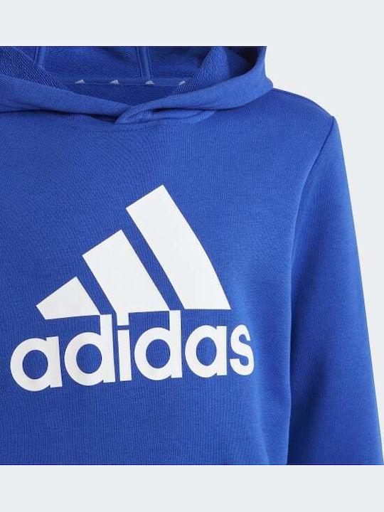 Kids Sweatshirt with Hood and Pockets Blue Big Essentials
