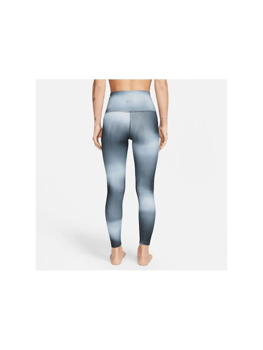 Nike Yoga Frauen Lang Leggings Hochgeschnitten Gray