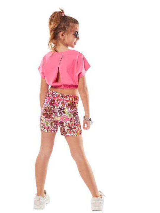 Εβίτα Kids Set with Shorts Summer 2pcs Pink