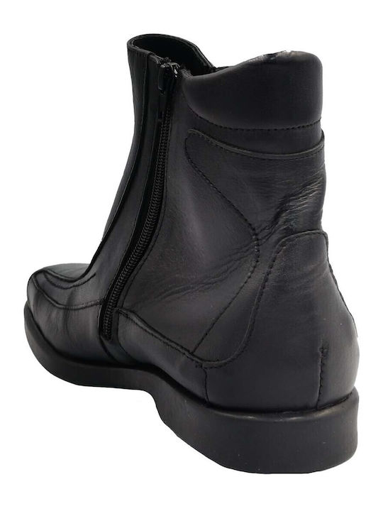 Leder Schwarz Herrenstiefel