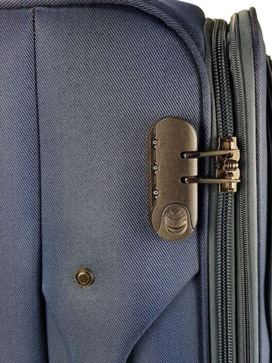 Explorer Luggage 15904 Голям Куфар Тъмносиня с 4 колела Височина 79см.