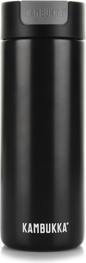 Kambukka Olympus Bottle Thermos Stainless Steel BPA Free 500ml Darkness with Mouthpiece