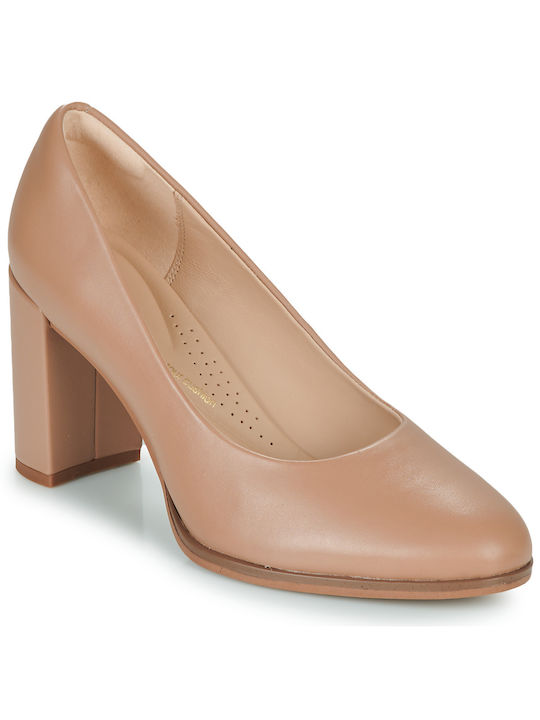 Clarks Freva85 Court Heel Beige