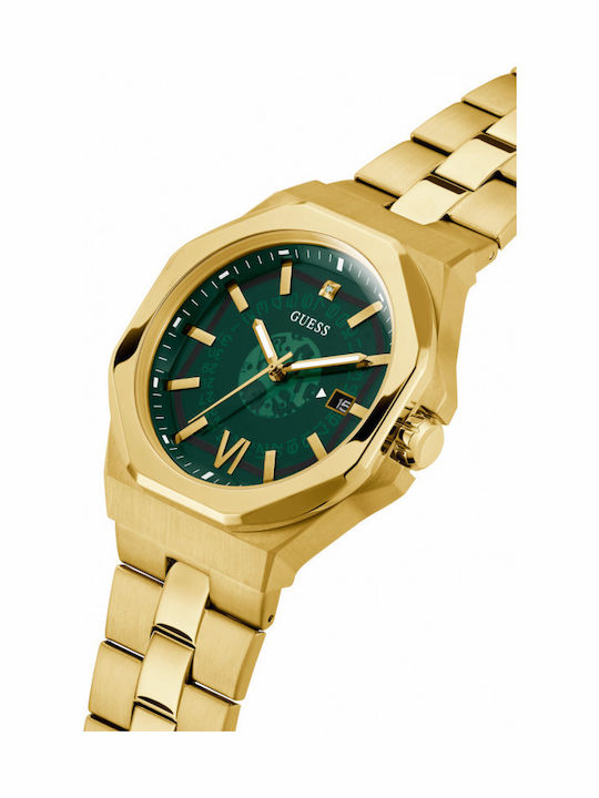 Guess Emperor Men's Watch 42mm Battery with Gold Metal Bracelet