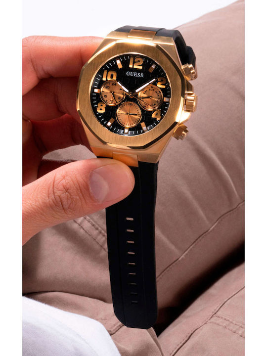 Guess Empire Men's Watch 46mm Chronograph Battery with Black Metal Bracelet