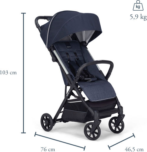 Inglesina Quid² Baby Stroller Suitable for Newborn Animalier Grey 6.4kg