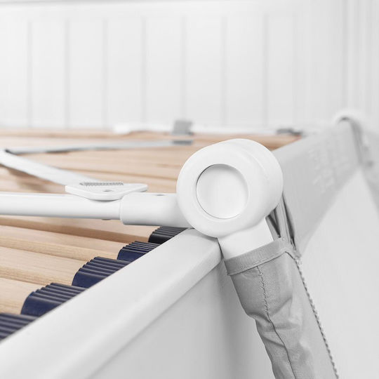 Reer By My Side Foldable Bed Rail Guard Simple Placement made of Fabric in Gray Color 150x50cm 1pcs