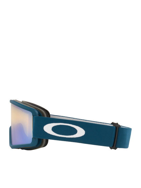 Oakley Ridge Line Ски & Сноуборд Маска Детска Жълт с Леща в Цвят Син