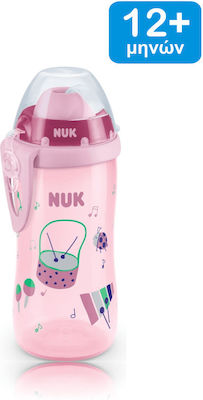 Nuk Baby & Kleinkind Becher Flexi Cup Soft aus Kunststoff Rosa 1Stück 300ml für 12m+m+