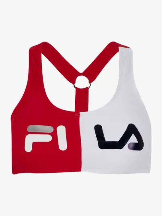 Jorah Sport Bikini Set Top with Removable Padding Red/White