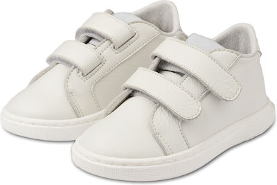 Babywalker Βαπτιστικά Δερμάτινα Sneakers Λευκά