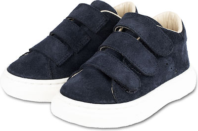 Babywalker Baptism Leather Sneakers Navy Blue