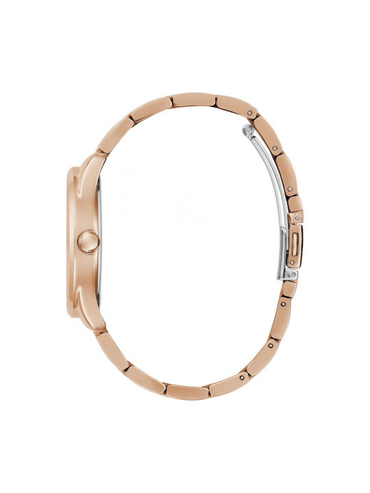 Guess Uhr Chronograph mit Rose Gold Metallarmband