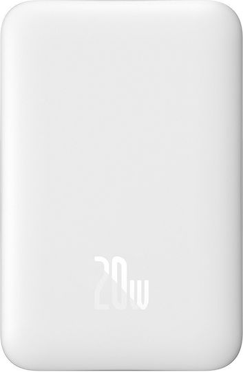 Baseus Magnetic Mini Overseas Edition MagSafe Power Bank 10000mAh 20W με Θύρα USB-C Power Delivery Λευκό