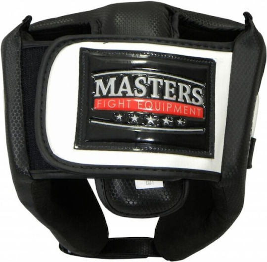 Sport Masters Adult Open Face Boxing Headgear Synthetic Leather White
