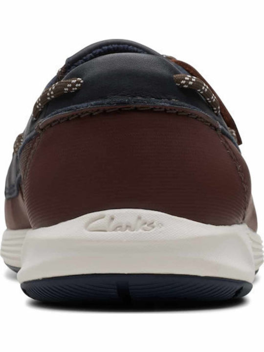 Atl Sail Go Men's Leather Boat Shoes Brown