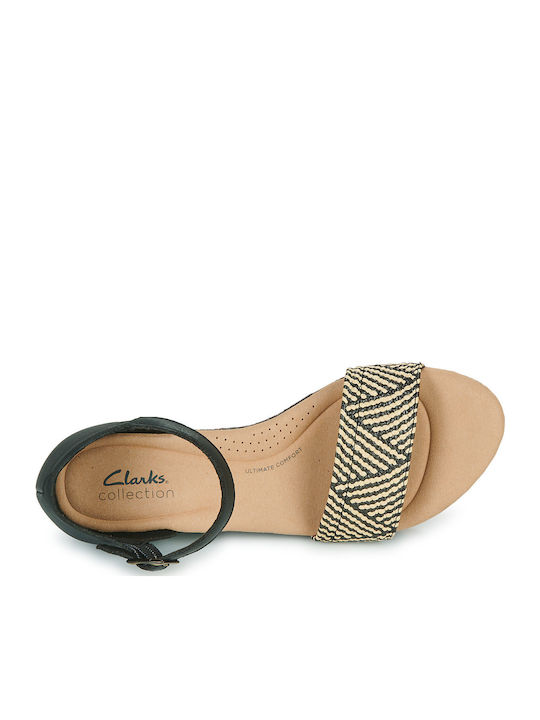 Rose Ease Women's Ankle Strap Platforms Black