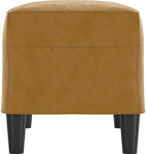vidaXL Samt Tabouret Braun 70x35x41cm