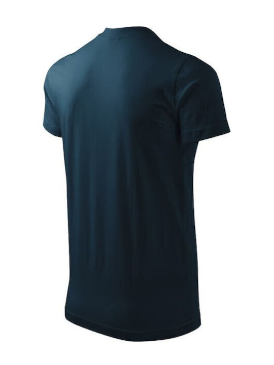 Adler Ανδρικό Διαφημιστικό T-shirt Κοντομάνικο σε Navy Μπλε Χρώμα