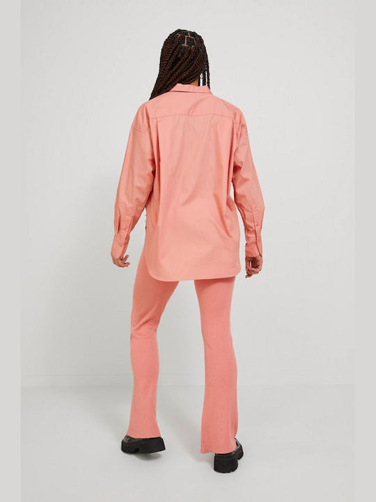 Jack & Jones Women's Monochrome Long Sleeve Shirt Orange