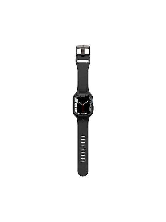 Spigen Liquid Air Pro Θήκη Σιλικόνης σε Μαύρο χρώμα για το Apple Watch 41mm