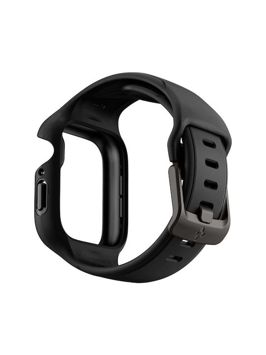 Spigen Liquid Air Pro Θήκη Σιλικόνης σε Μαύρο χρώμα για το Apple Watch 41mm