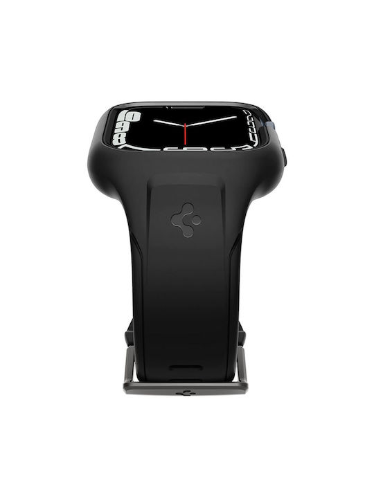 Spigen Liquid Air Pro Θήκη Σιλικόνης σε Μαύρο χρώμα για το Apple Watch 41mm