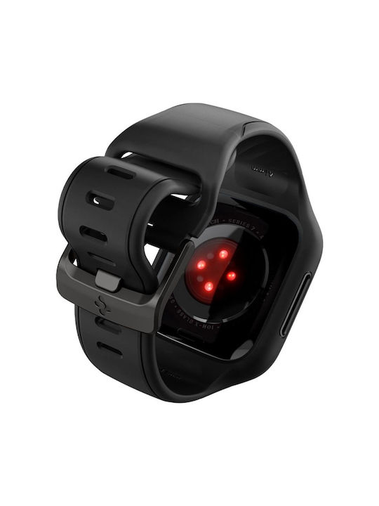 Spigen Liquid Air Pro Θήκη Σιλικόνης σε Μαύρο χρώμα για το Apple Watch 41mm